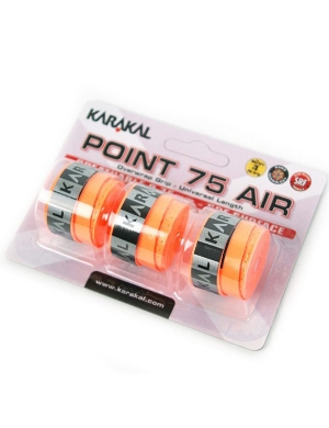 Karakal Point 75 Air Overwrap Grip 3pk - Orange